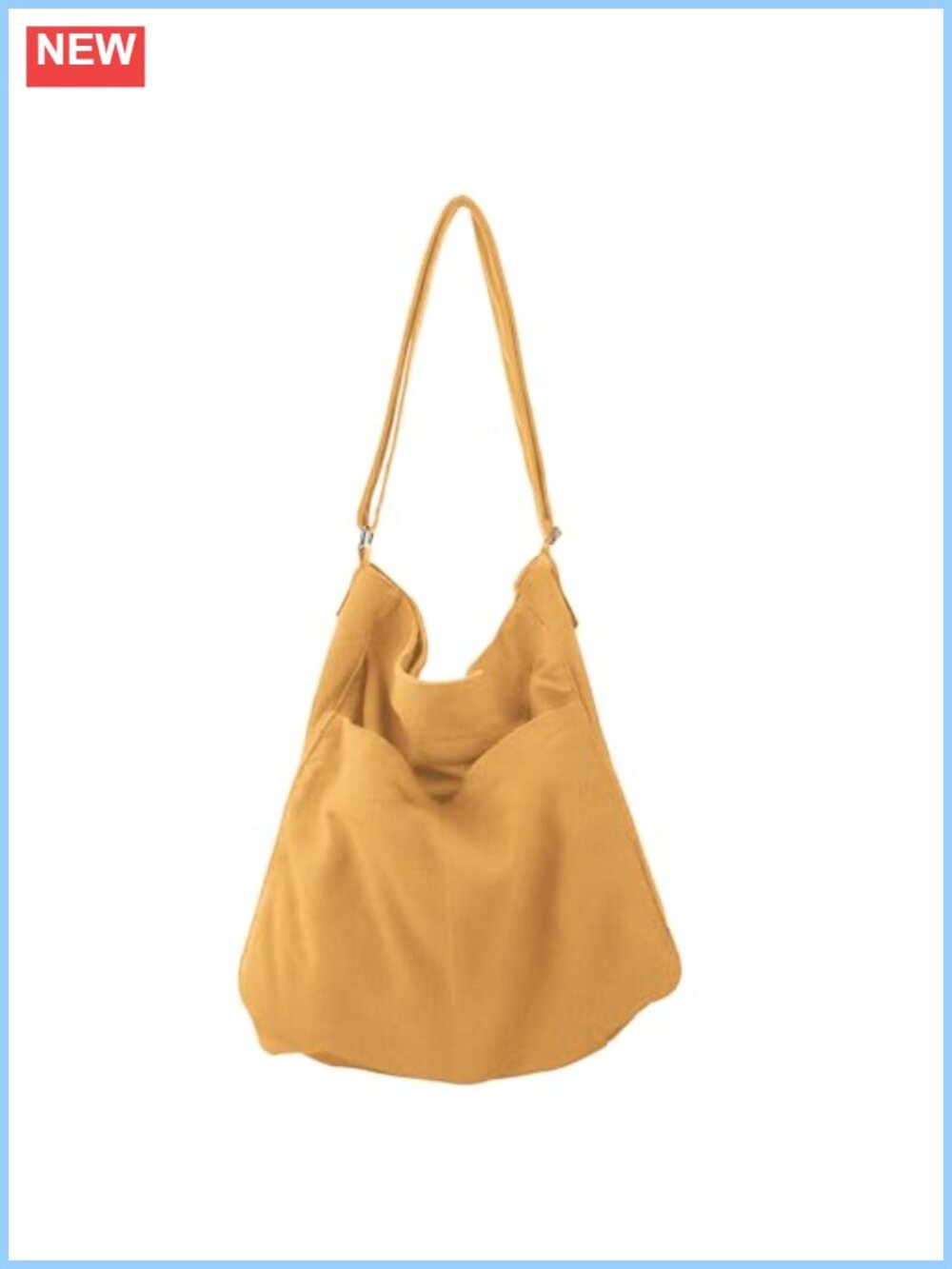 Canvas Tote Bag Hobo Crossbody Shoulder Bag with Zipper Pockets, Adjustable